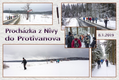 Procházka z Nivy do Protivanova 8-1-2019