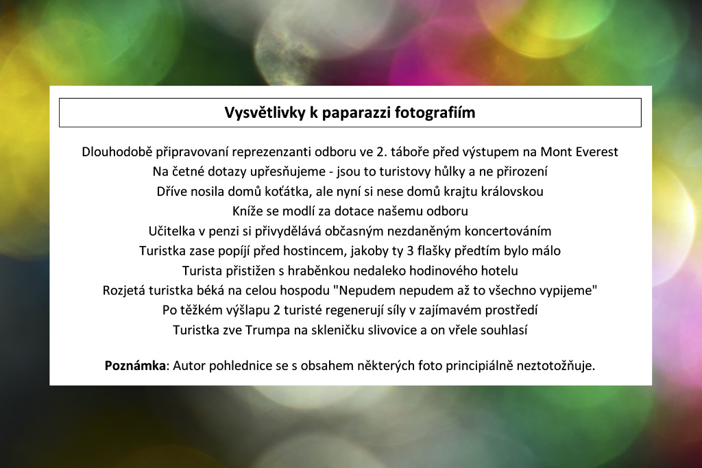 vysvětlivky k paparazzi fotografiím